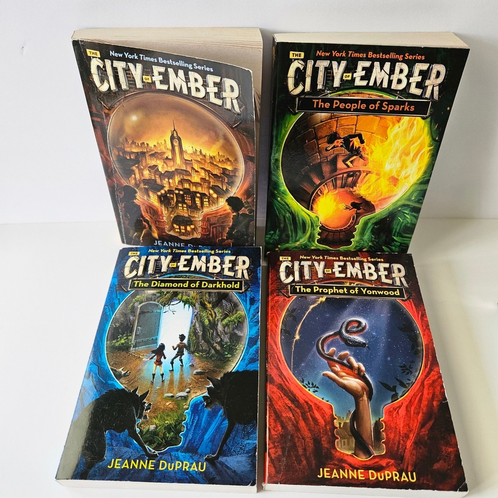 The City of Ember by Jeanne DuPrau 1 2 3 Snake PB Books Sparks Darkhold Yonwood‎